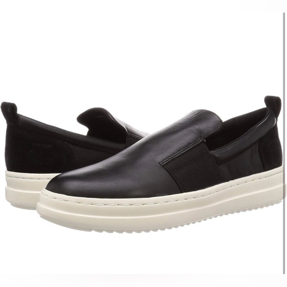 GEOX Black Slip-On Shoes (like new) - Picture 1 of 12